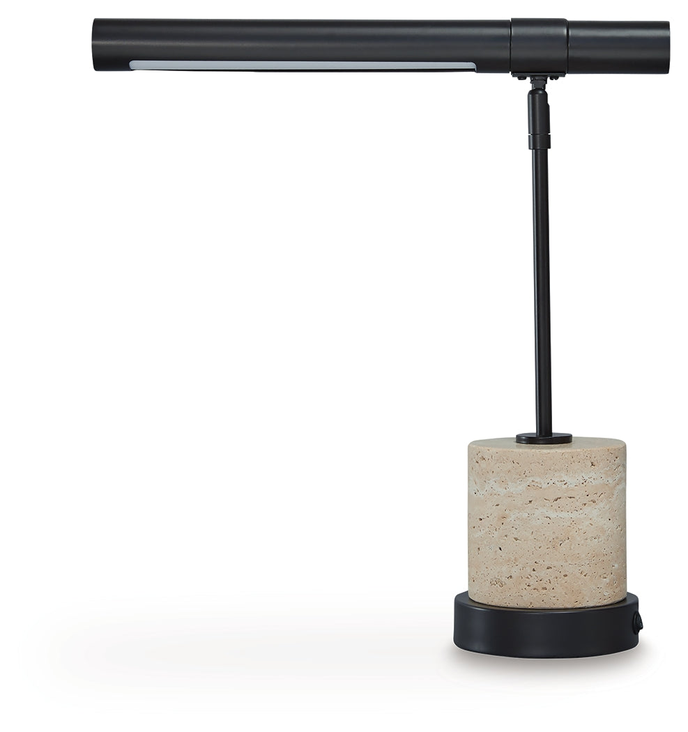 Vinmour Brown/Beige Desk Lamp
