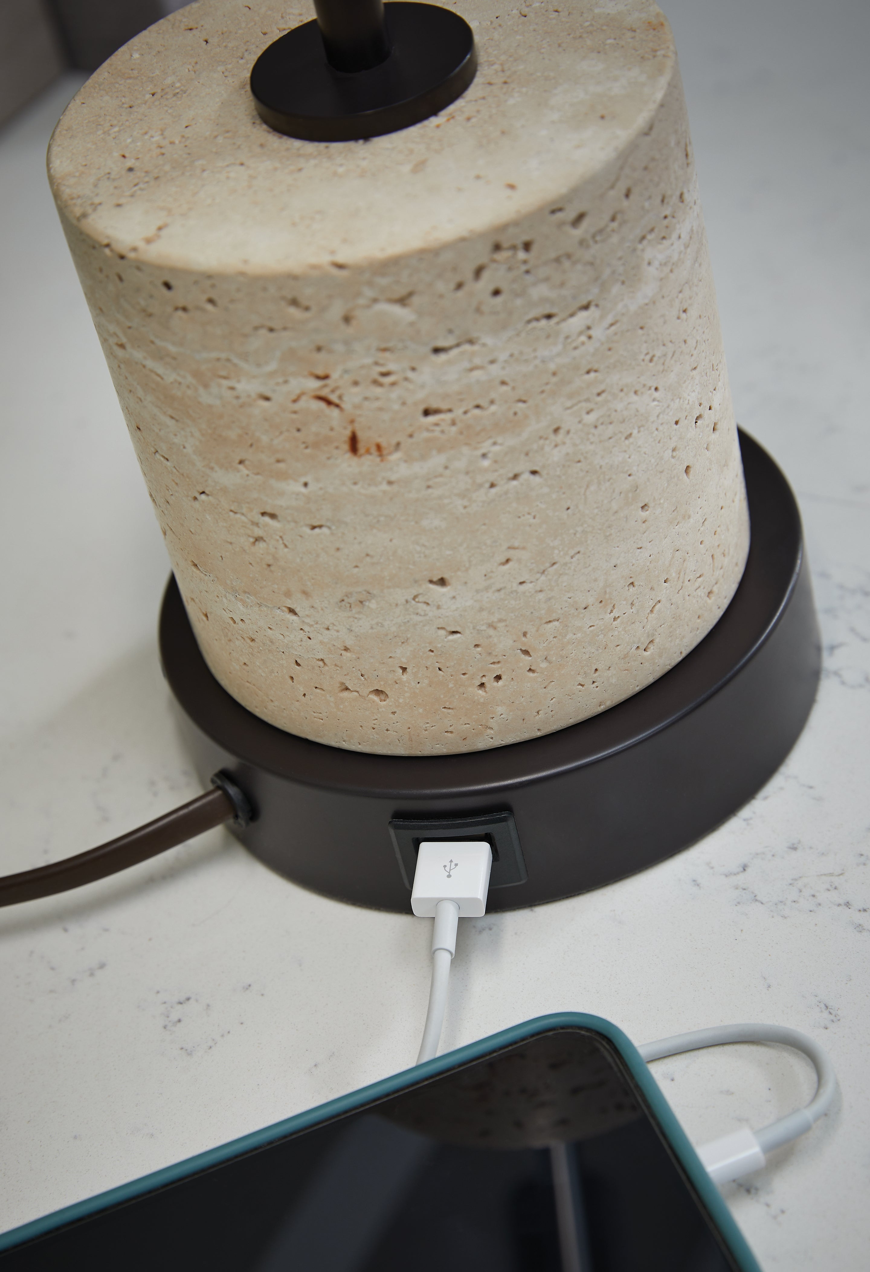 Vinmour Brown/Beige Desk Lamp