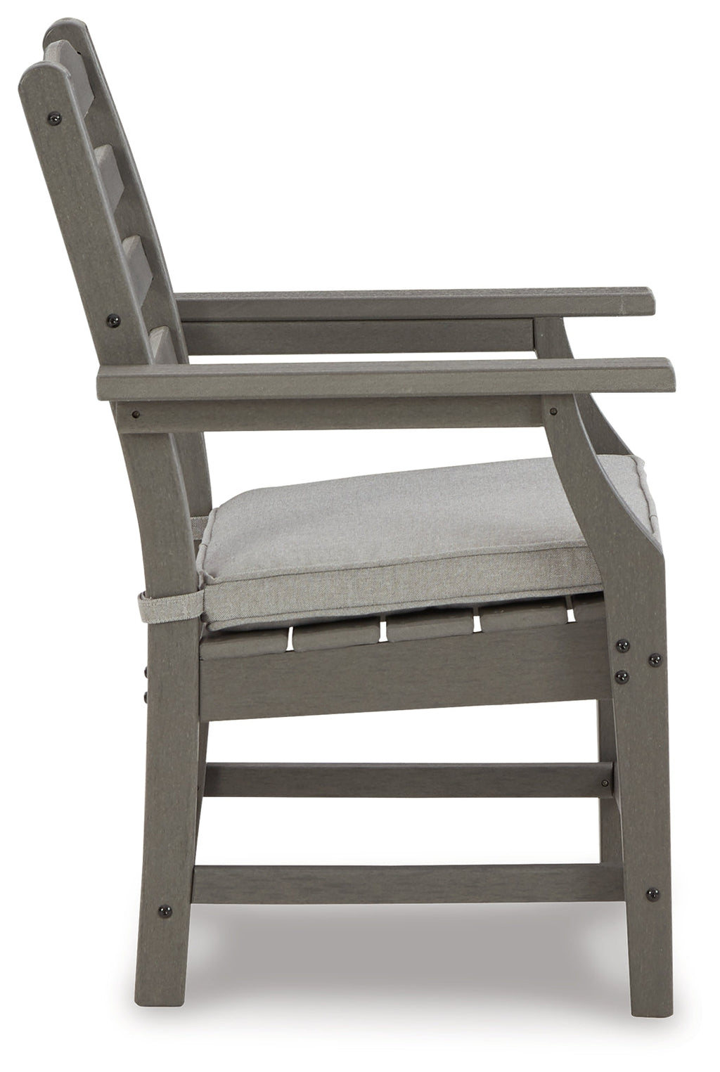 Visola Gray Outdoor Arm Chair w/ Cushion (Set of 2)