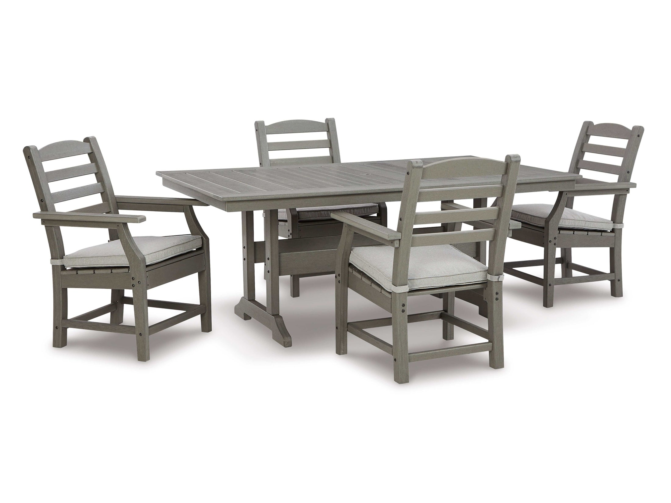 Visola Gray Outdoor Dining Set / 5pc