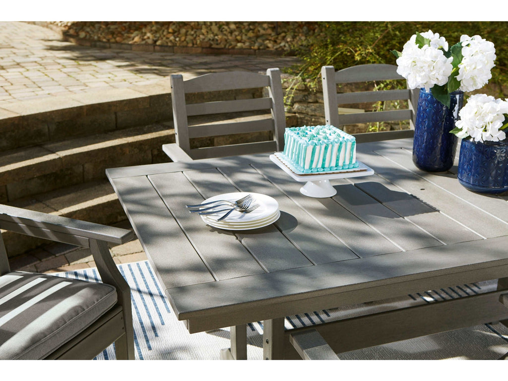 Visola Gray Outdoor Dining Set / 5pc