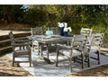 Visola Gray Outdoor Dining Table w/6 Chairs