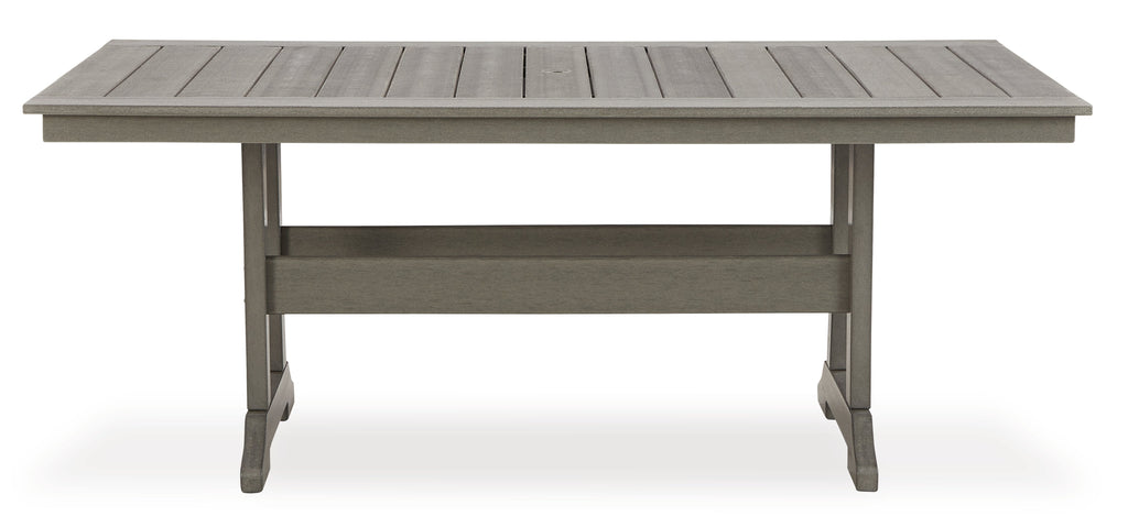 Visola Gray Outdoor Dining Table w/6 Chairs
