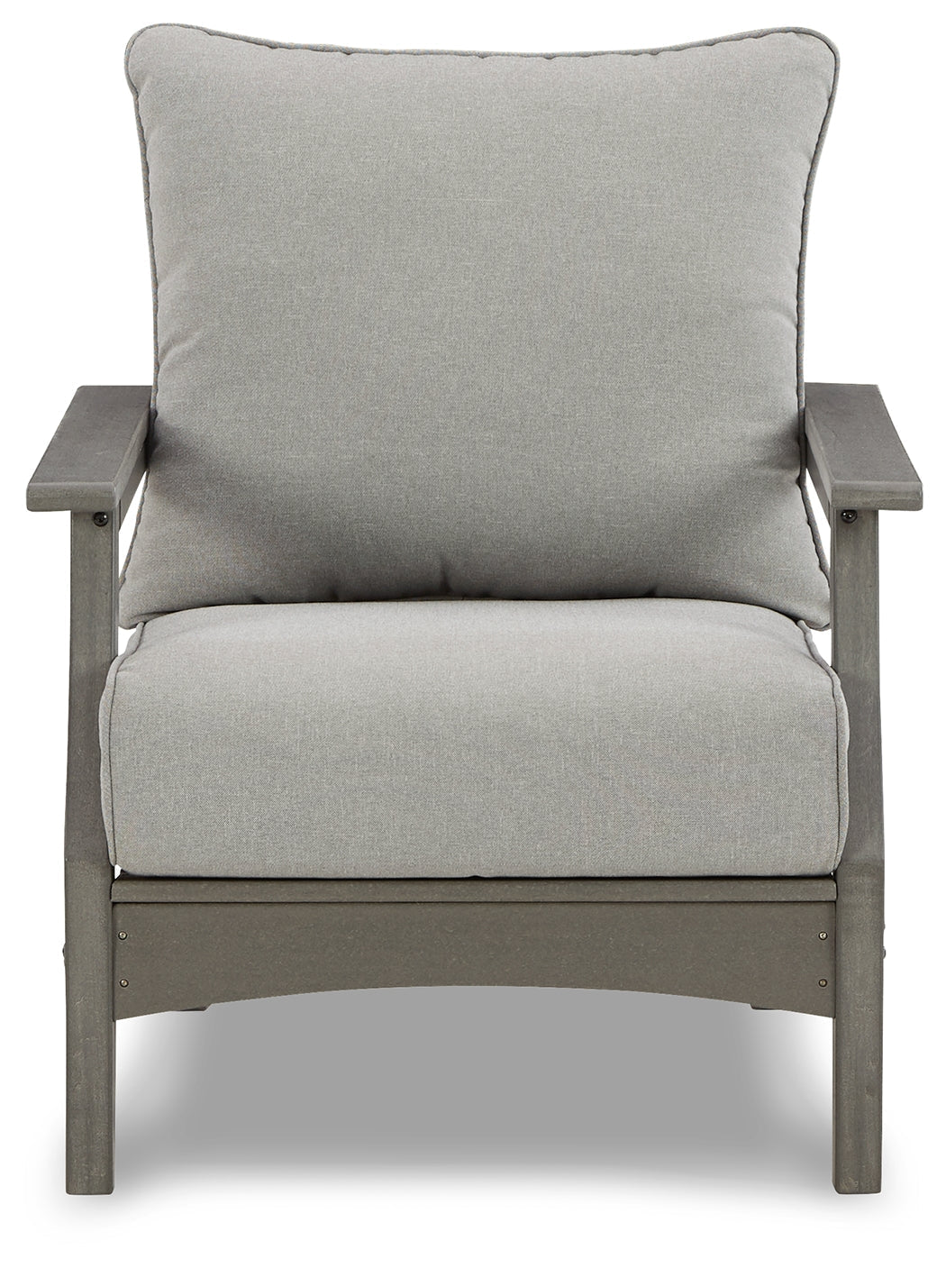 Visola Gray Outdoor Lounge Chair w/ Cushion (Set of 2)