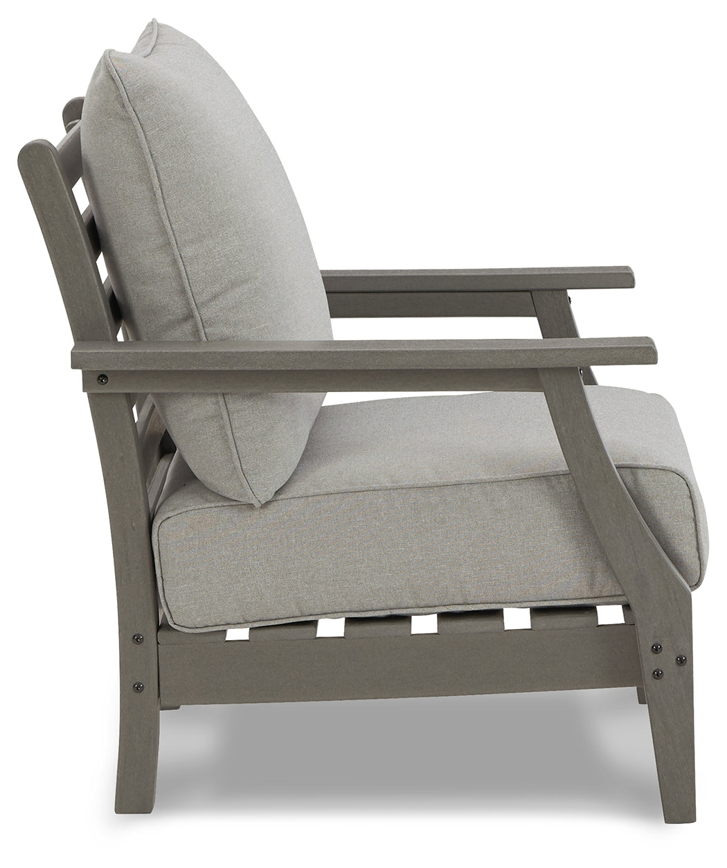Visola Gray Outdoor Lounge Chair w/ Cushion (Set of 2)