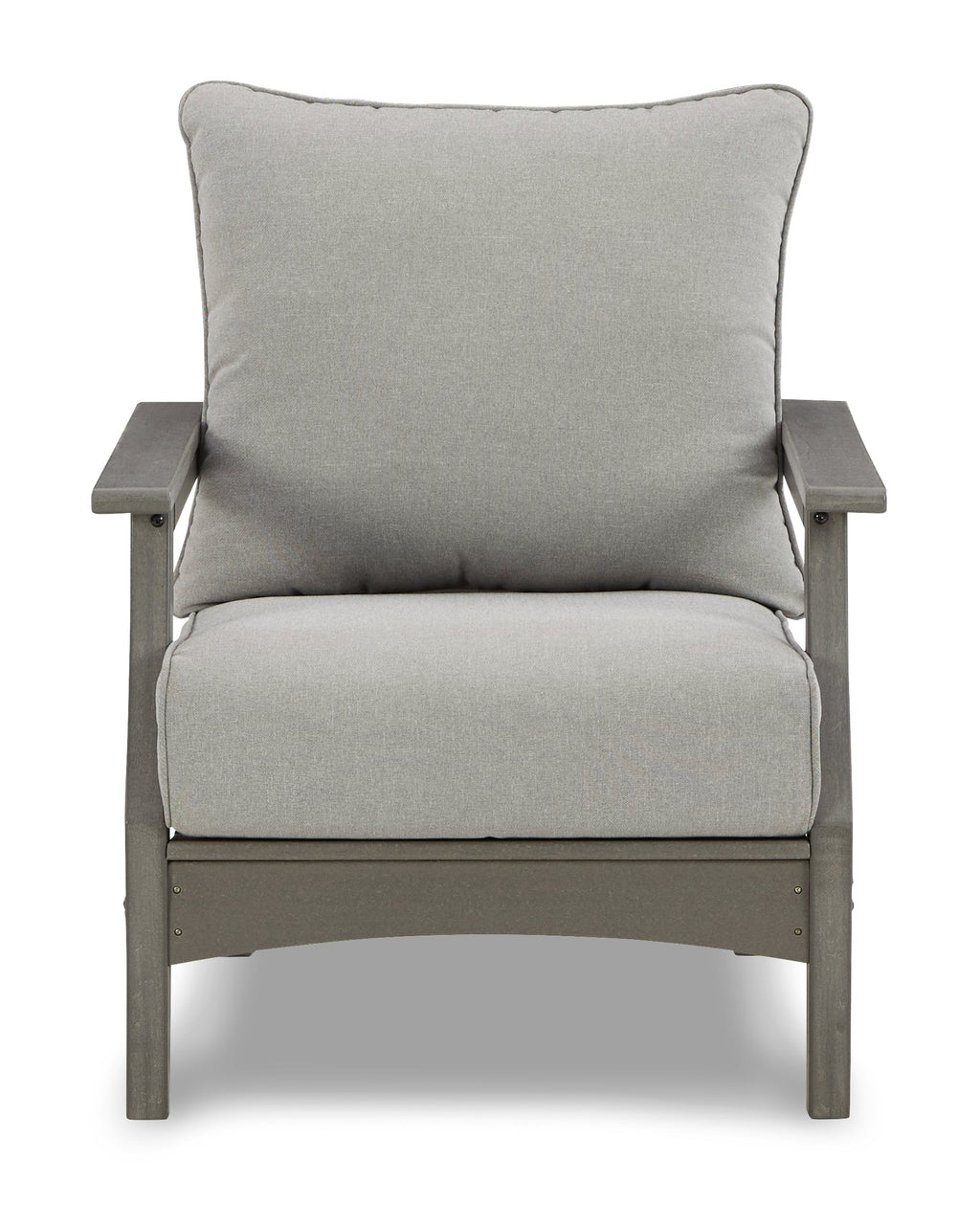 Visola Gray Outdoor Loveseat, 2 Lounge Chairs and Coffee Table