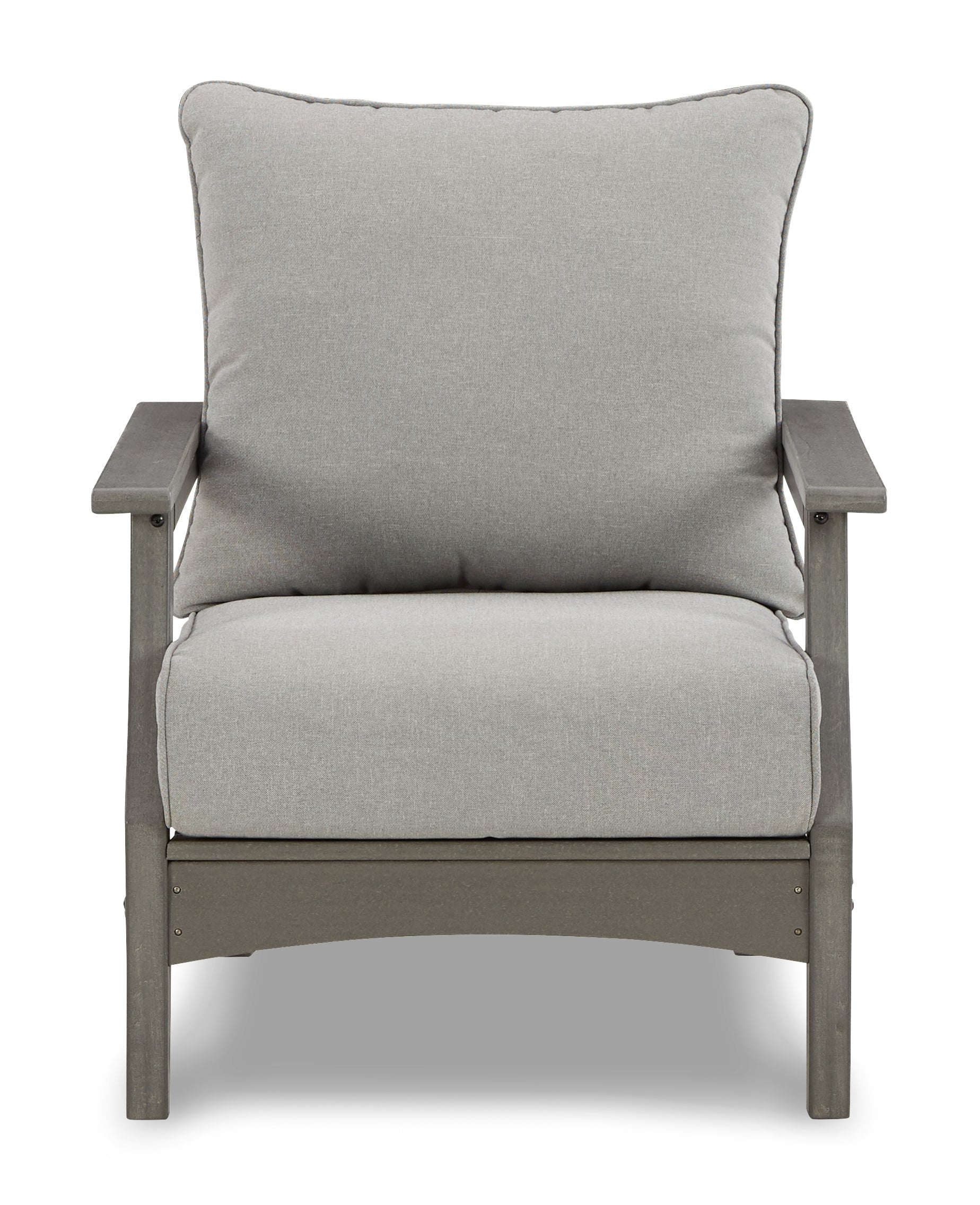 Visola Gray Outdoor Loveseat, 2 Lounge Chairs and Coffee Table