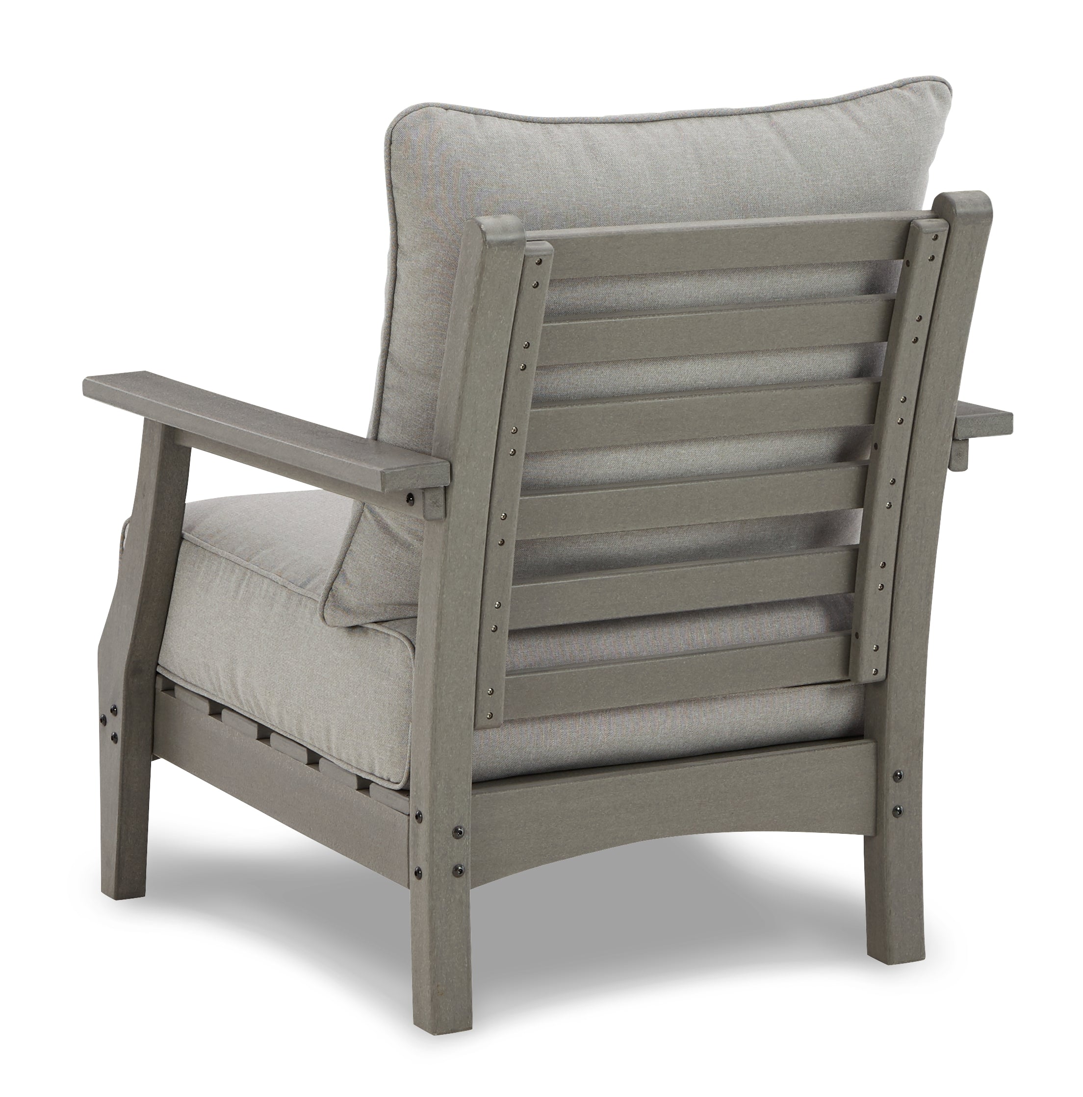 Visola Gray Outdoor Loveseat, 2 Lounge Chairs and Coffee Table