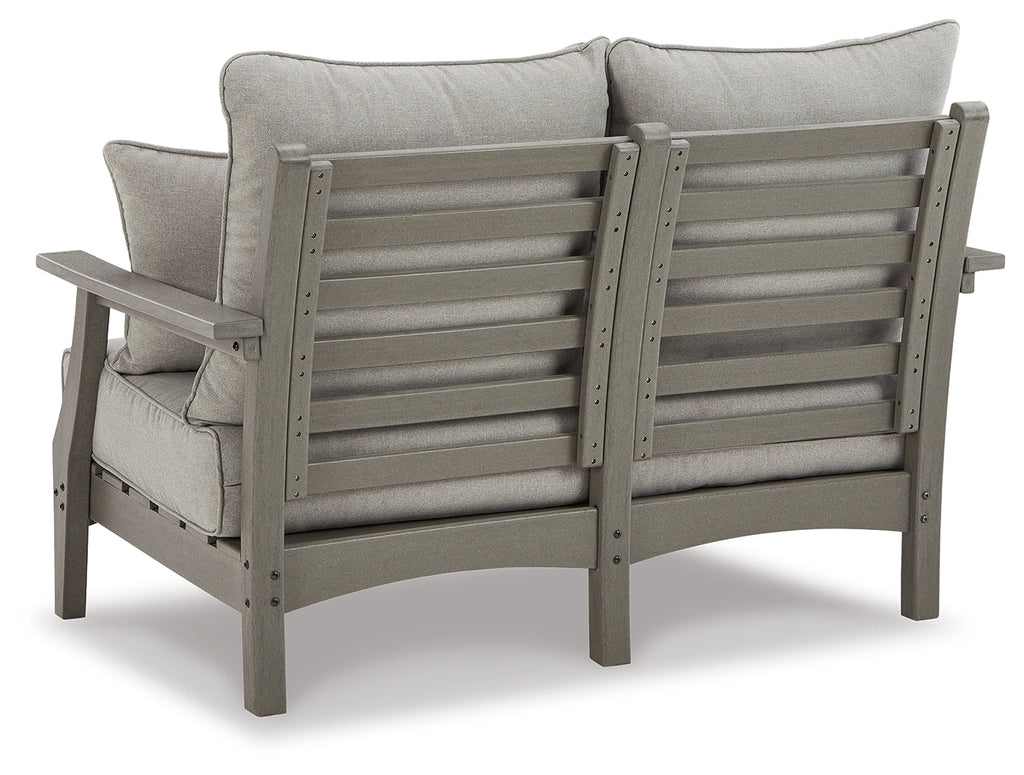 Visola Gray Outdoor Loveseat w/ Cushion