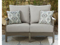 Visola Gray Outdoor Loveseat w/ Cushion