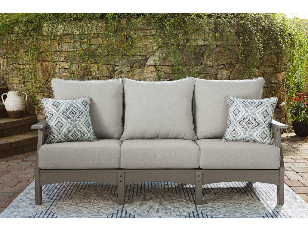 Visola Gray Outdoor Sofa w/ Cushion