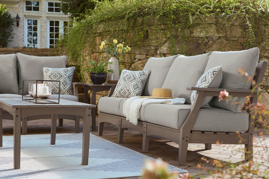Visola Gray Outdoor Sofa w/ Cushion