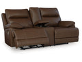 VonRyan Tobacco Power Reclining Loveseat