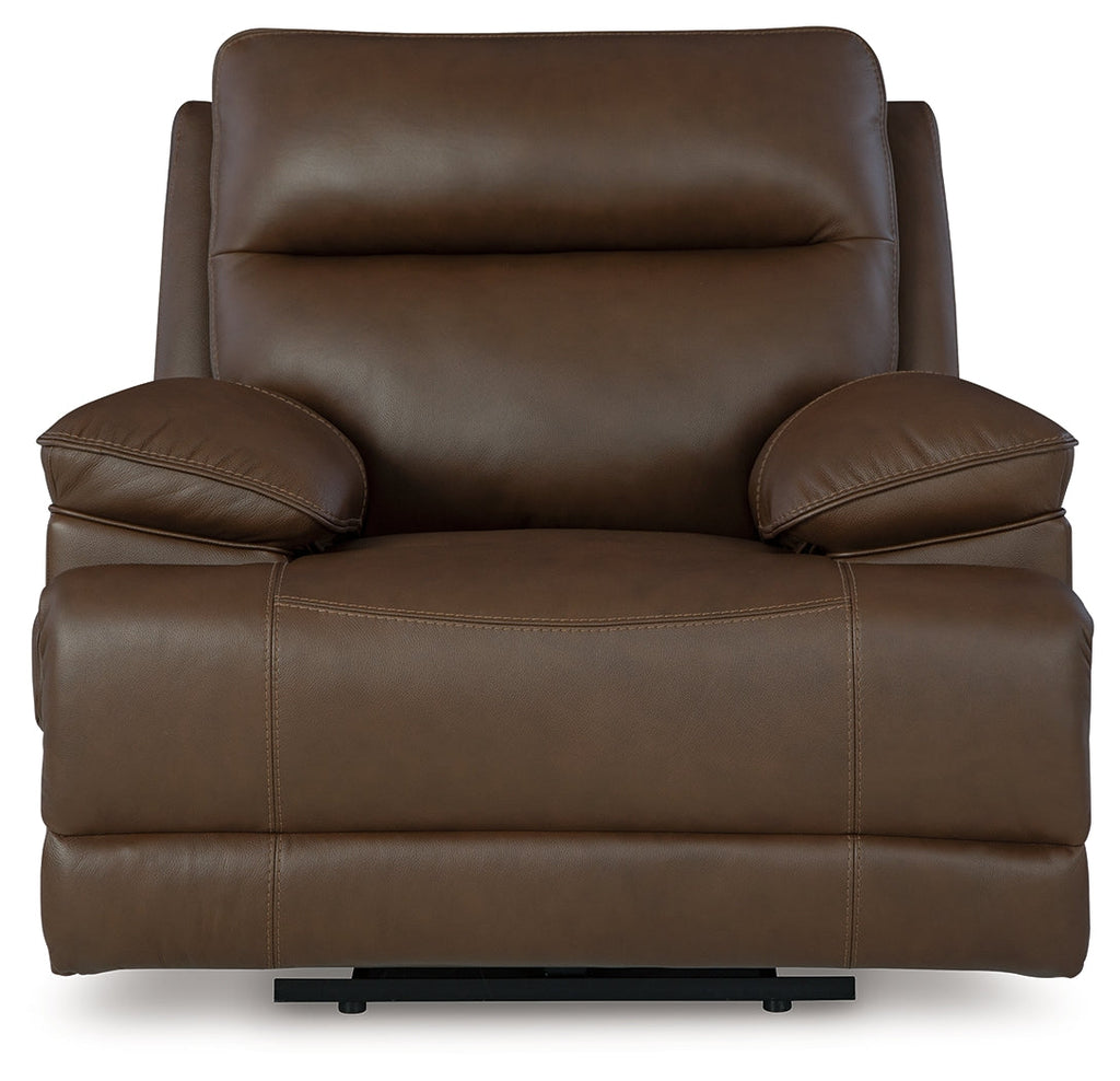 VonRyan Tobacco Power Reclining Sofa & Loveseat & Recliner