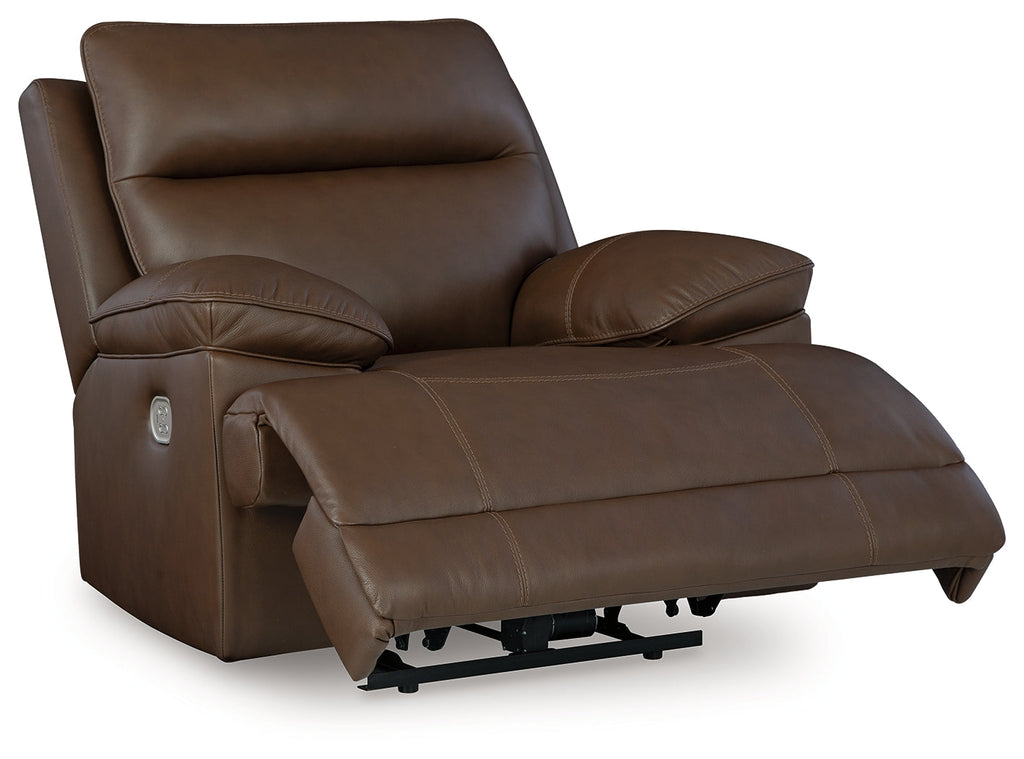VonRyan Tobacco Power Reclining Sofa & Loveseat & Recliner