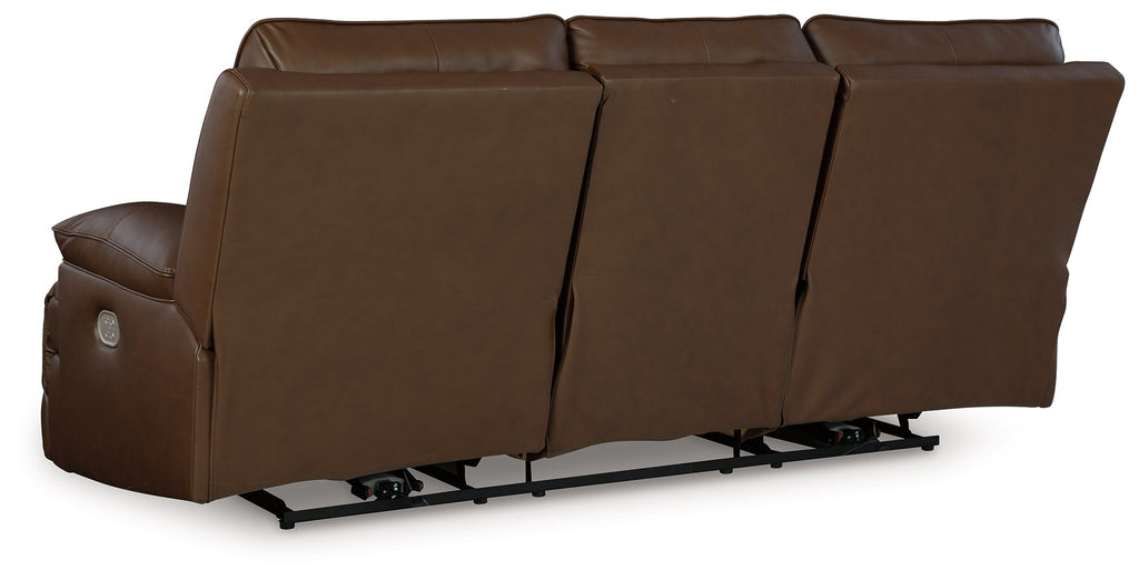 VonRyan Tobacco Power Reclining Sofa & Loveseat & Recliner