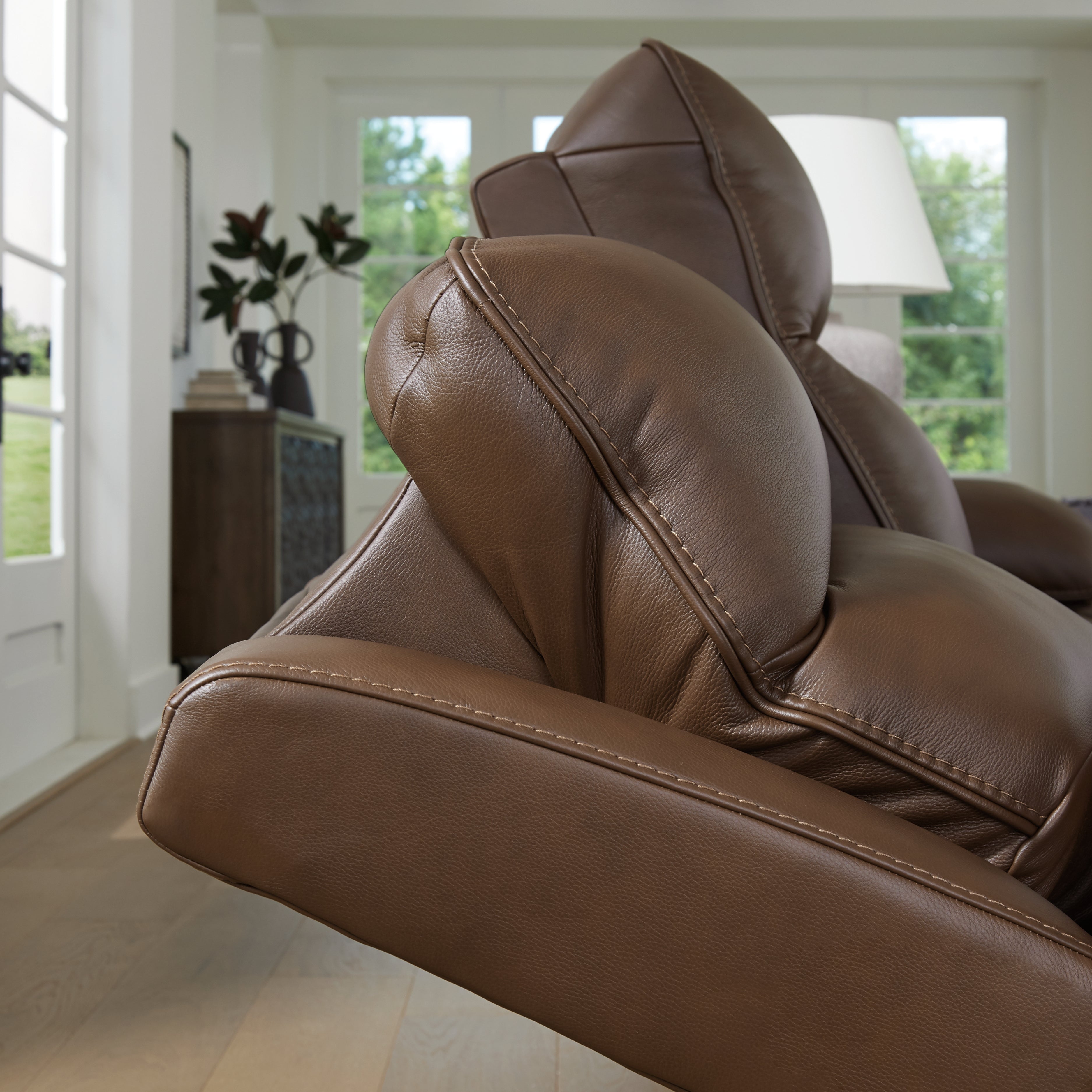 VonRyan Tobacco Power Reclining Sofa