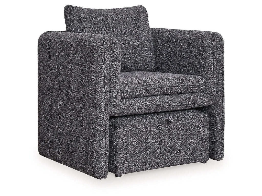 Vreni Charcoal/Black Accent Chair