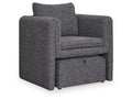 Vreni Charcoal/Black Accent Chair