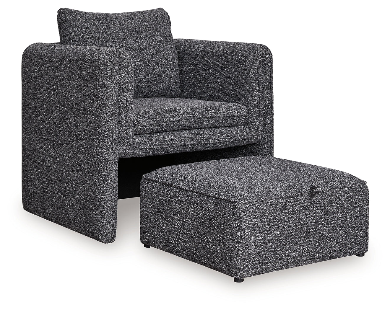 Vreni Charcoal/Black Accent Chair