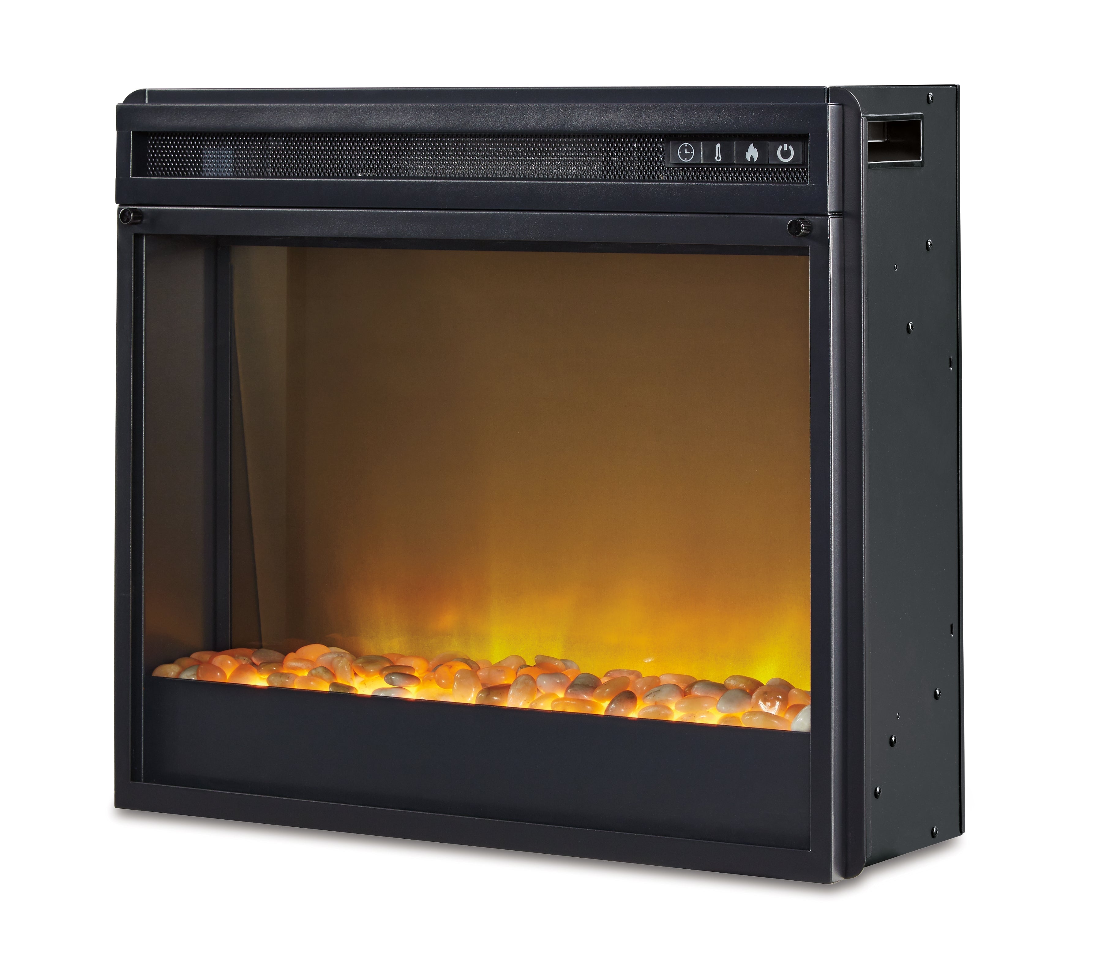Electric Infrared Fireplace Insert 22", Black