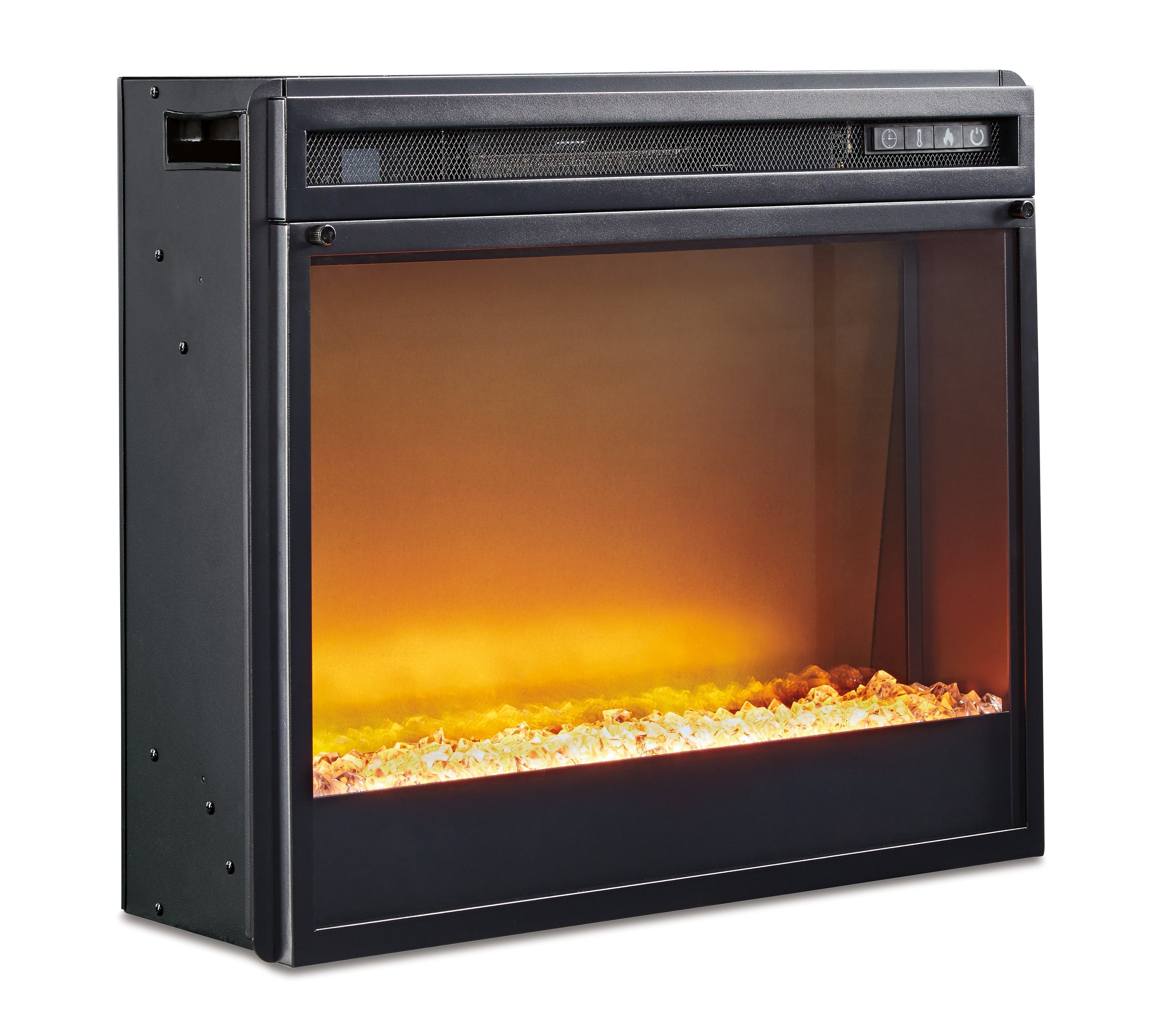 Electric Infrared Fireplace Insert 22", Black