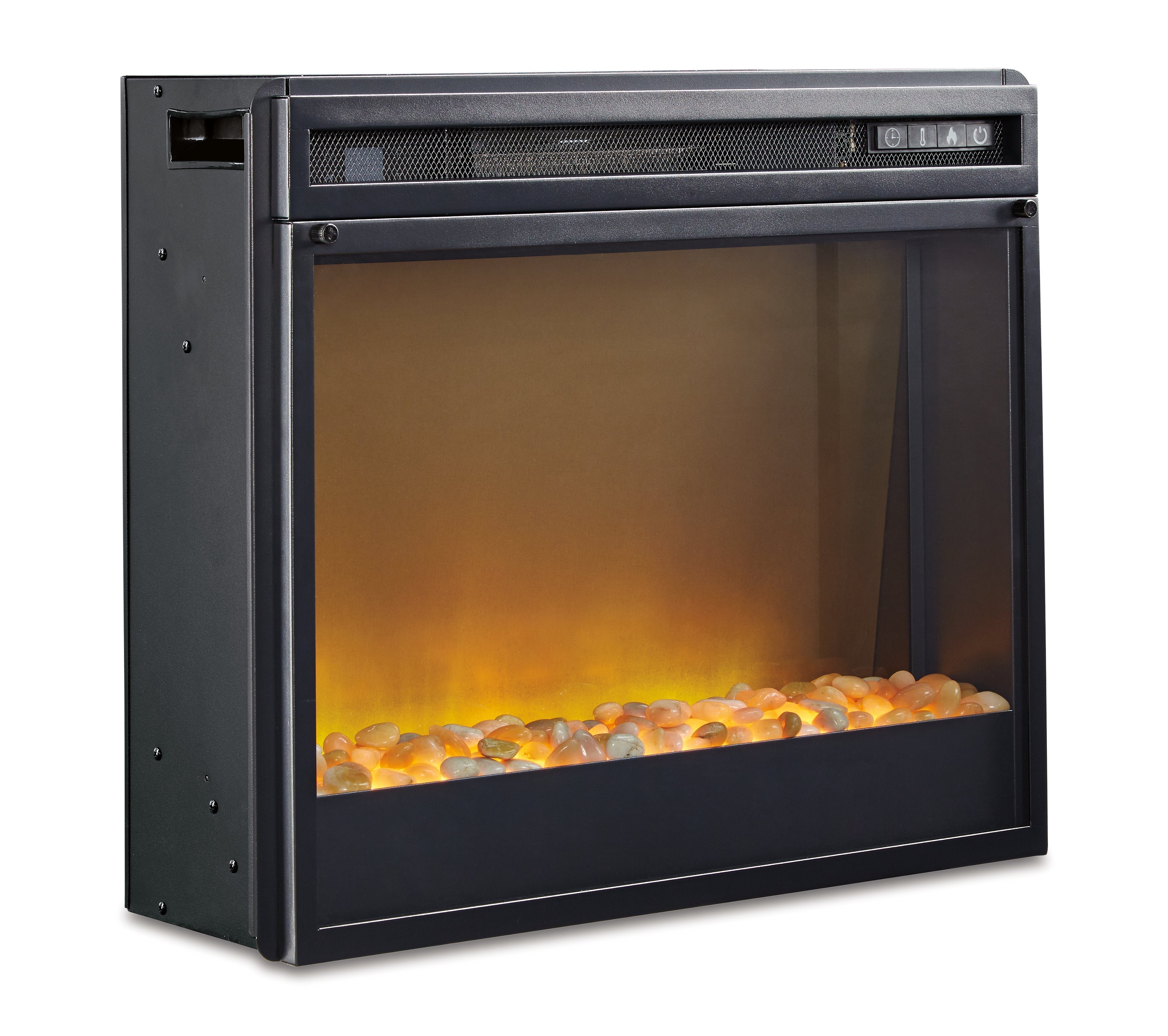 Electric Infrared Fireplace Insert 22", Black