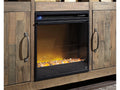 Electric Infrared Fireplace Insert 22", Black