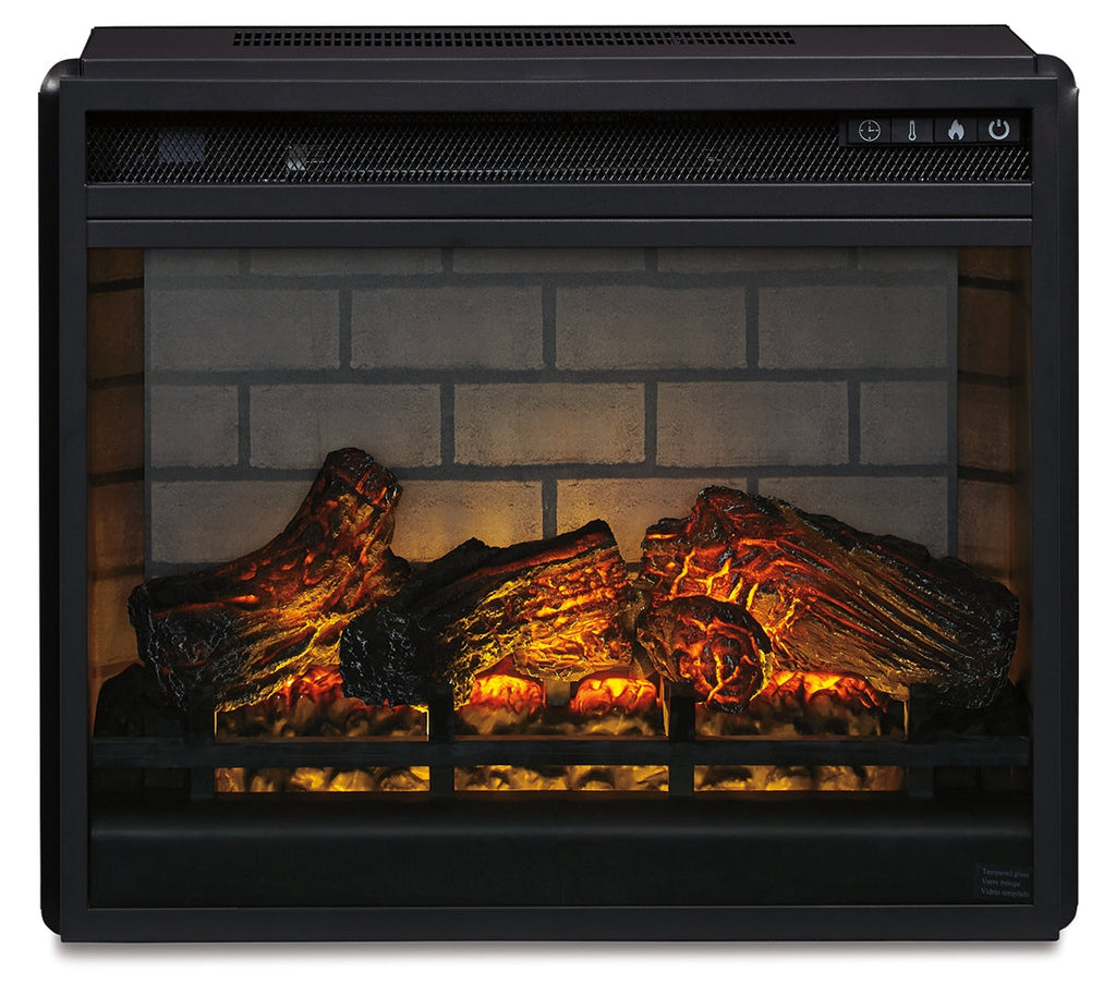 Electric Infrared Fireplace Insert 24", Black