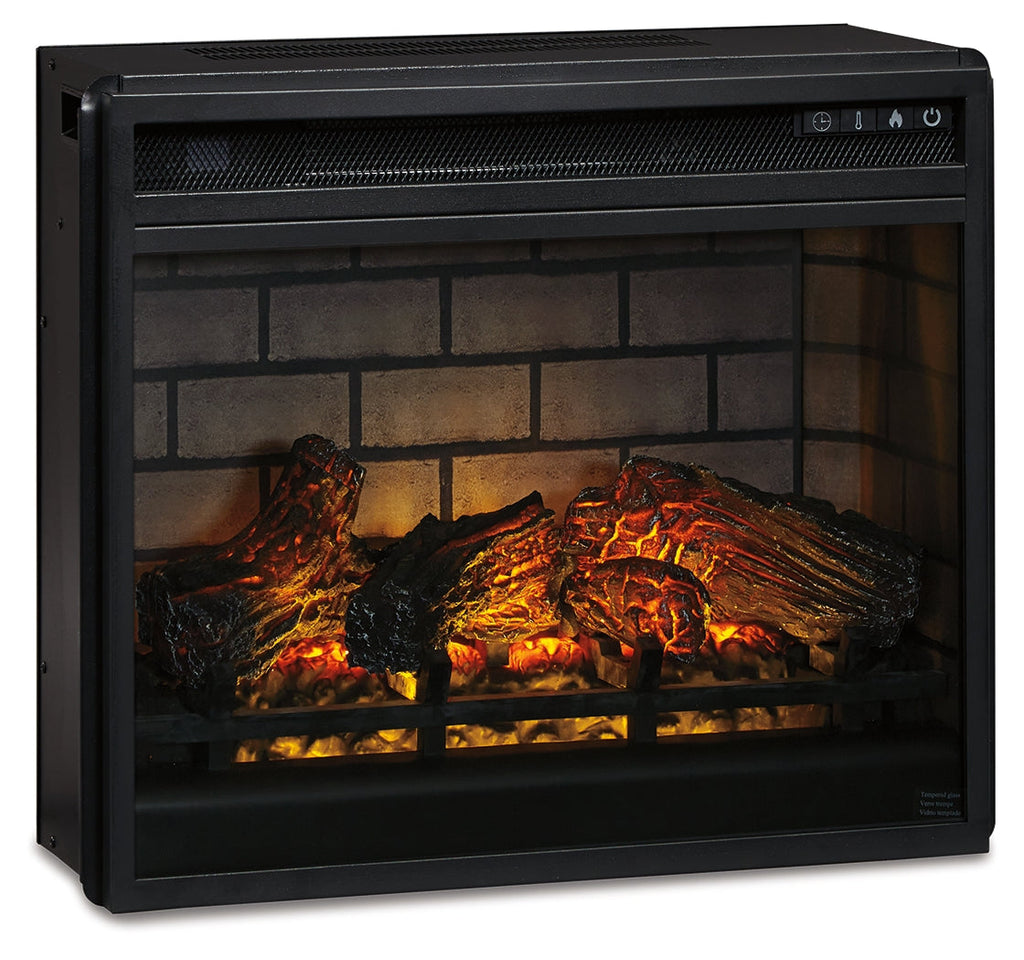 Electric Infrared Fireplace Insert 24", Black