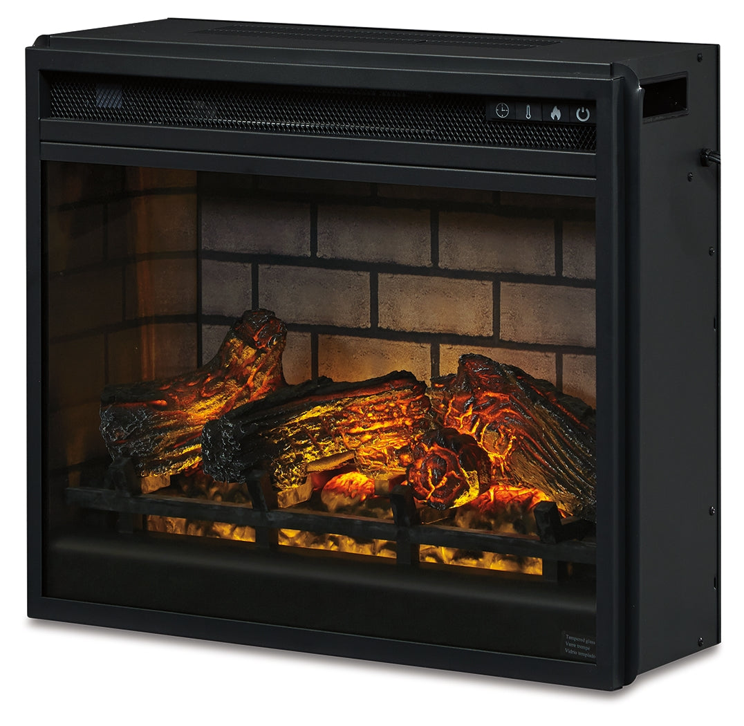Electric Infrared Fireplace Insert 24", Black