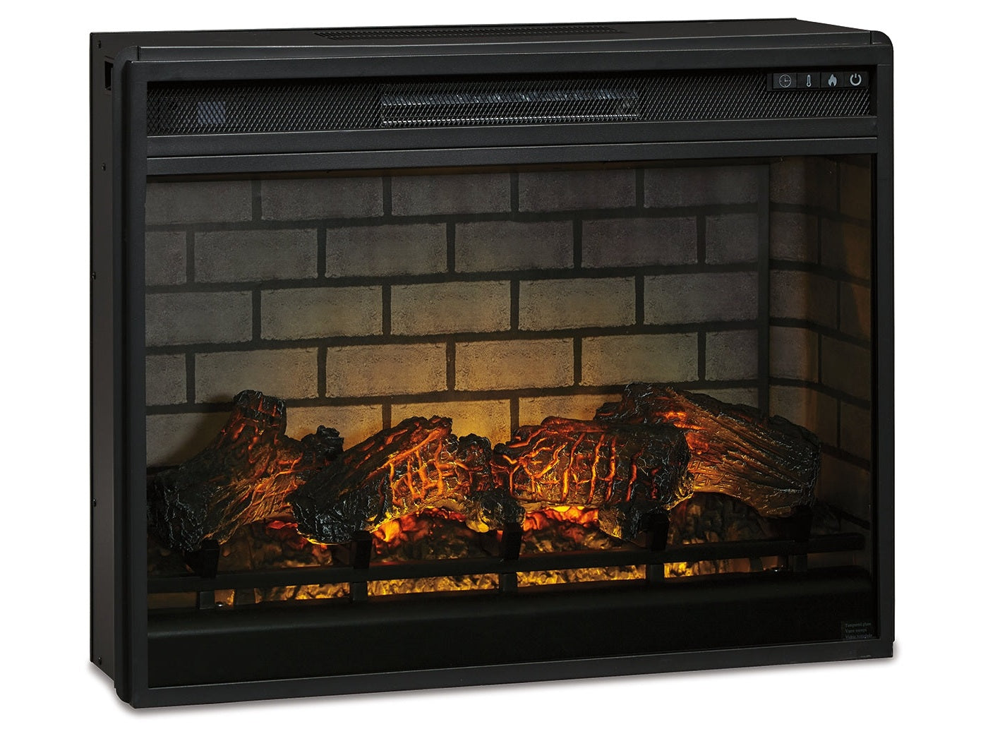 Electric Infrared Fireplace Insert / 31", Black
