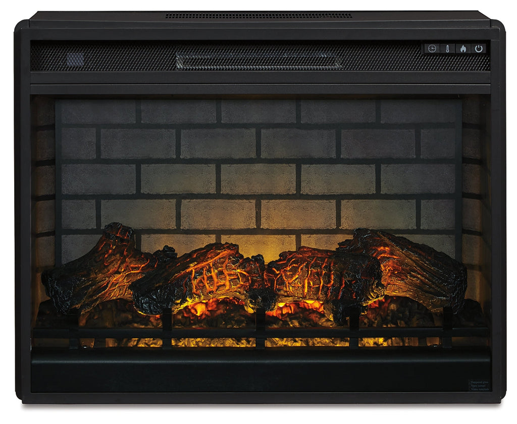 Electric Infrared Fireplace Insert / 31", Black