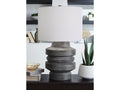 Wahida Distressed Black Poly Table Lamp