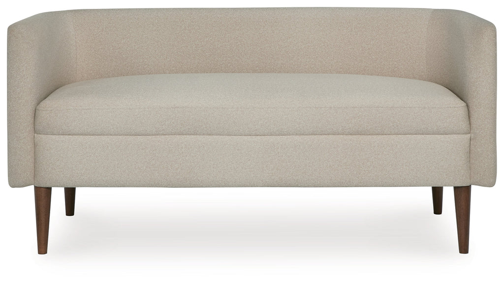 Wainner Beige Accent Bench