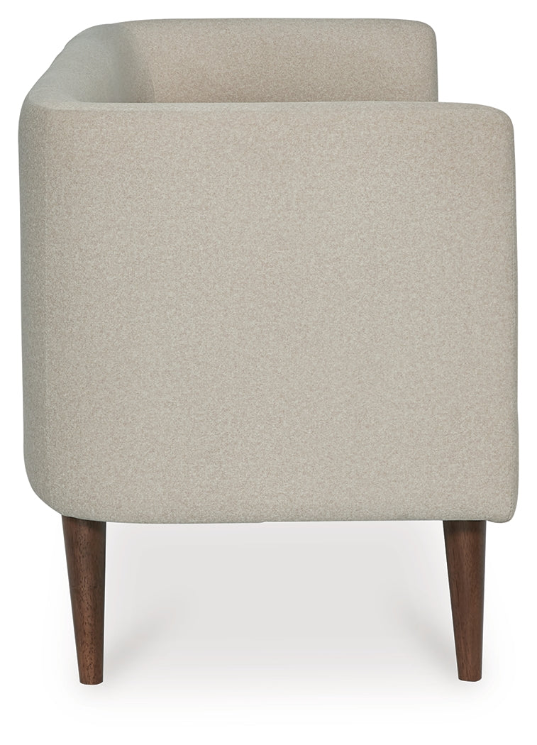 Wainner Beige Accent Bench