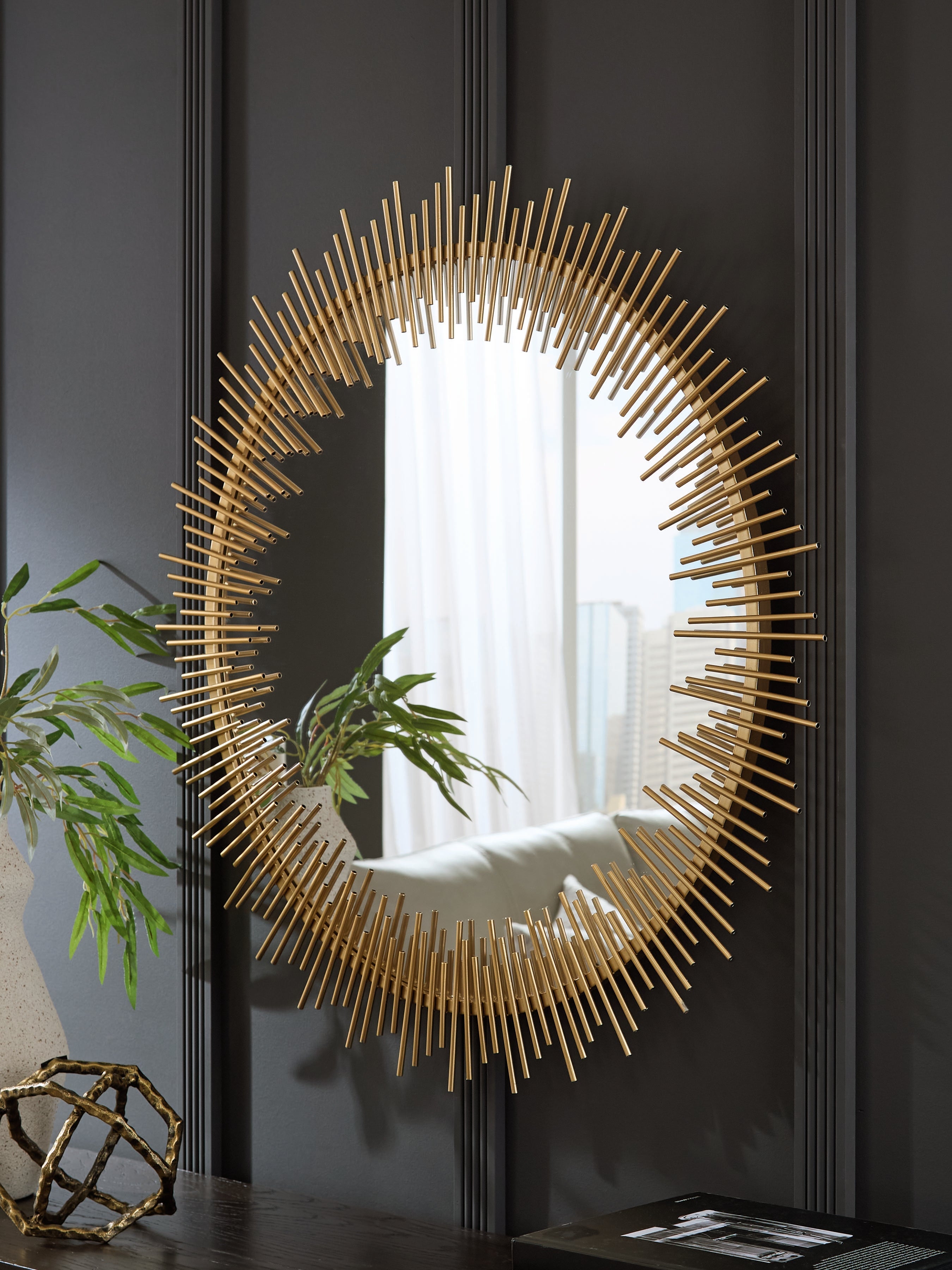 Wainport Gold Accent Mirror