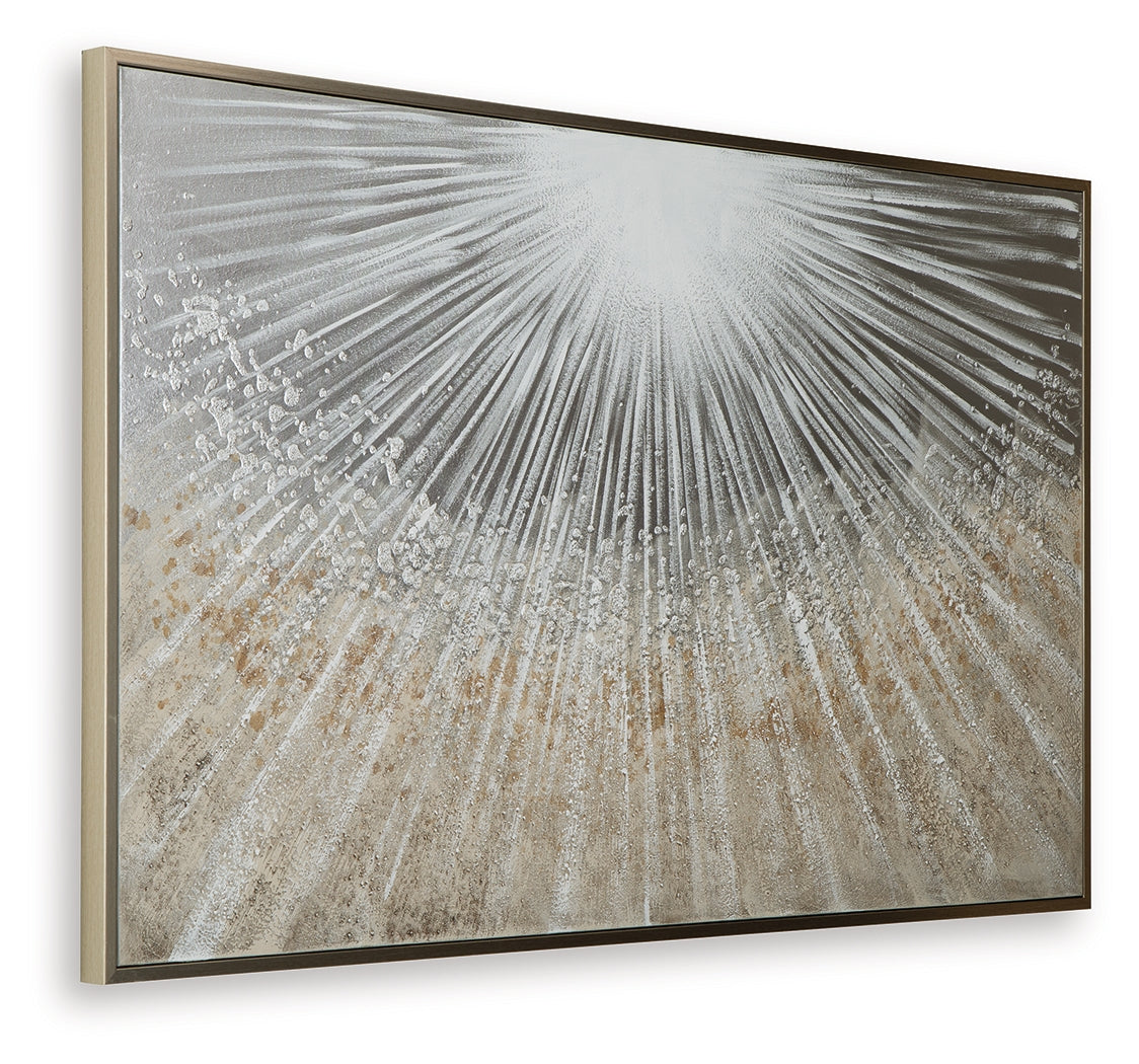 Waldard Gray/Taupe/White Wall Art