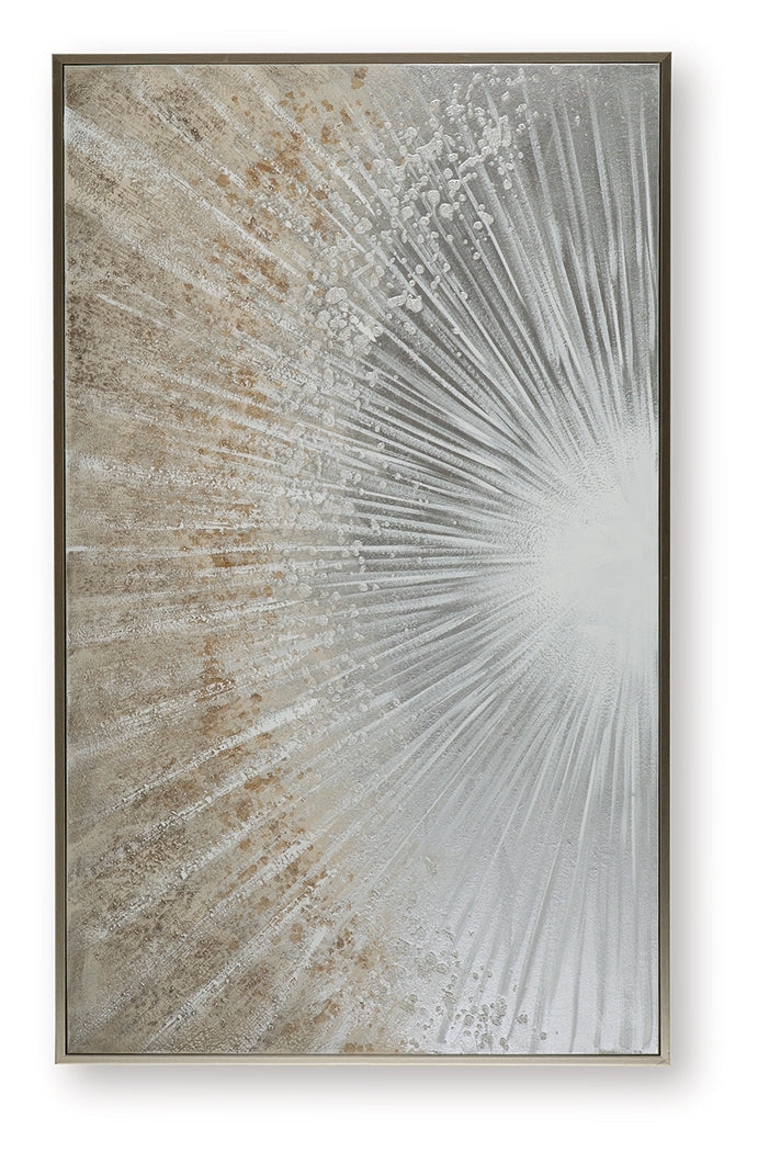 Waldard Gray/Taupe/White Wall Art