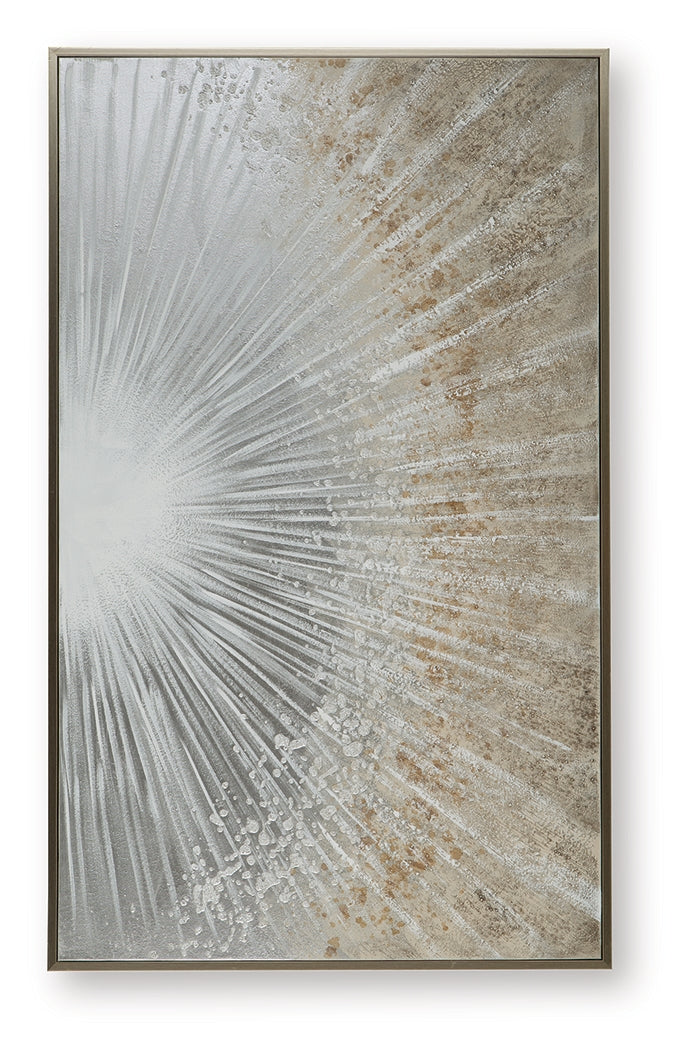 Waldard Gray/Taupe/White Wall Art