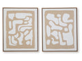 Waldett Beige/White Wall Art Set