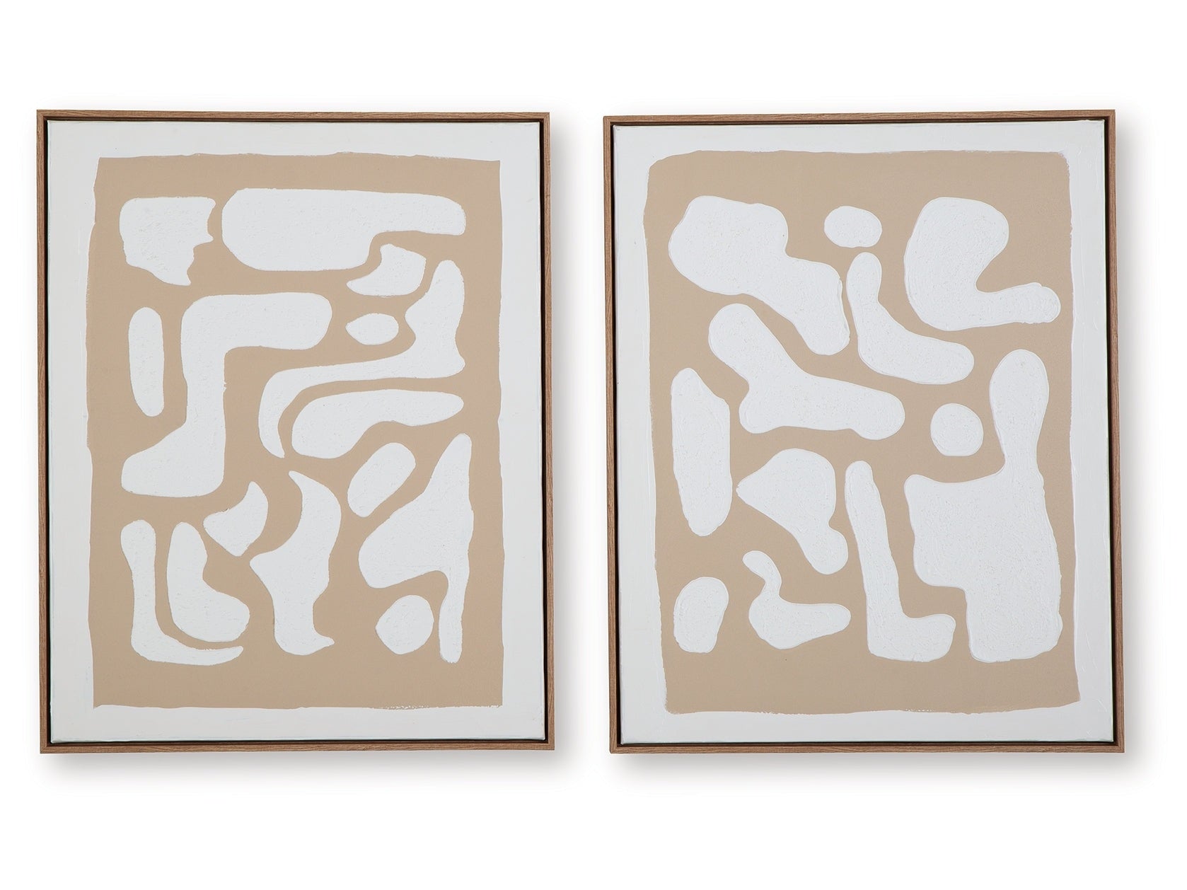 Waldett Beige/White Wall Art Set