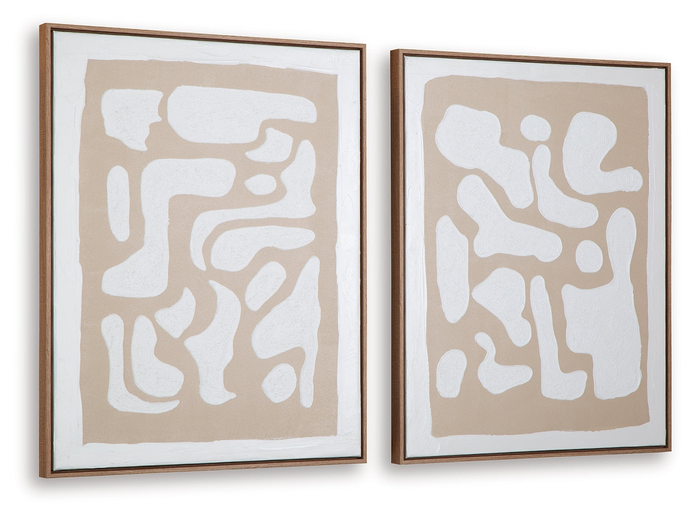 Waldett Beige/White Wall Art Set