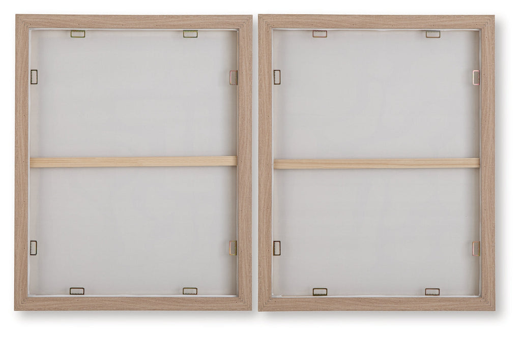Waldett Beige/White Wall Art Set