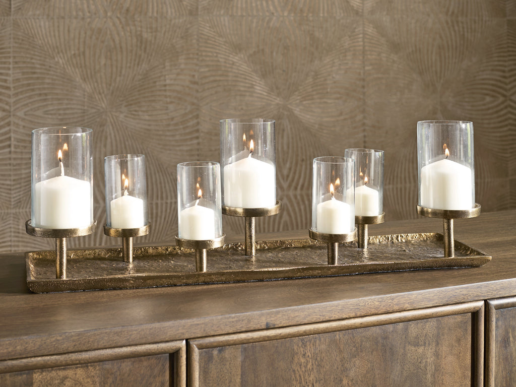 Wallmond Antique Brass Candle Holder