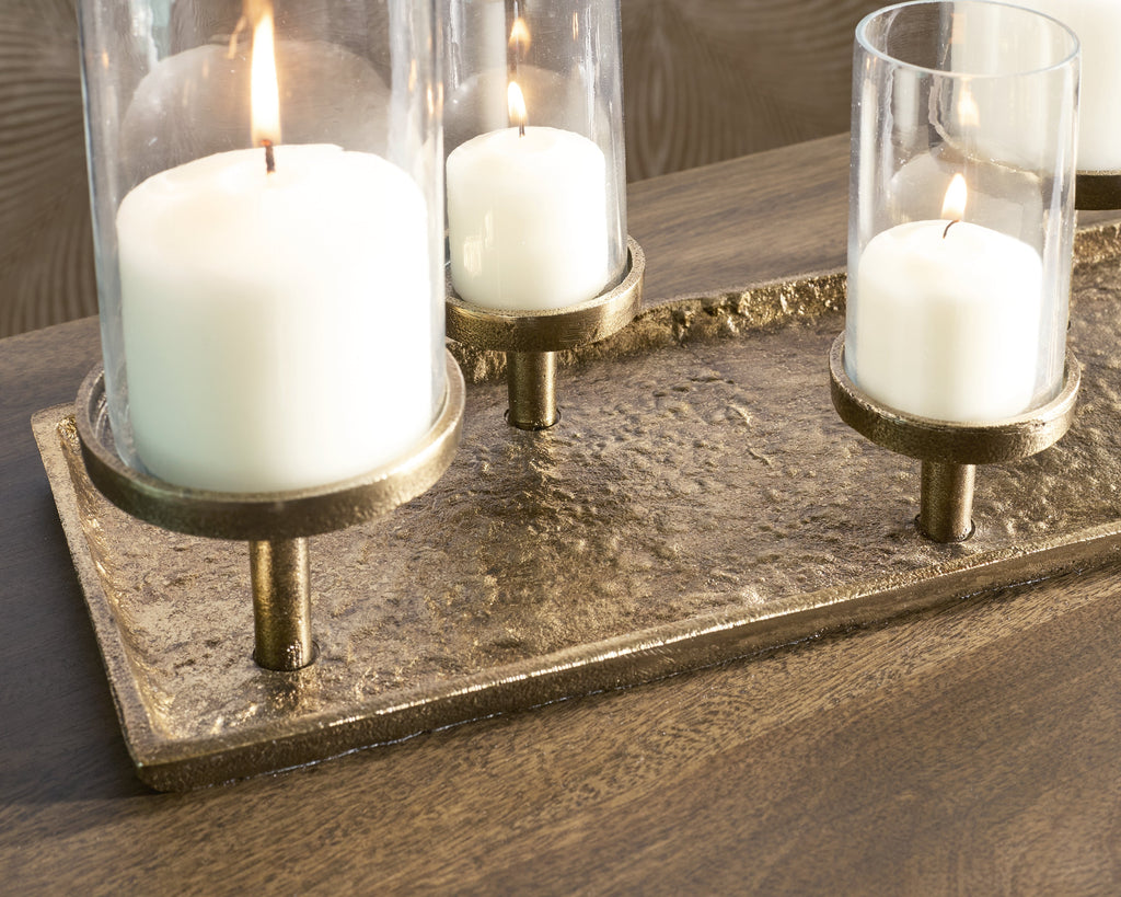 Wallmond Antique Brass Candle Holder