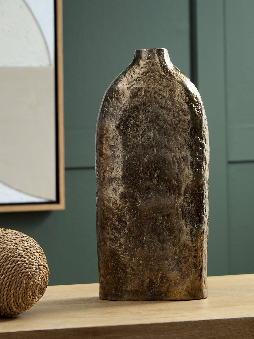 Wallmond Antique Brass Vase (16''H)
