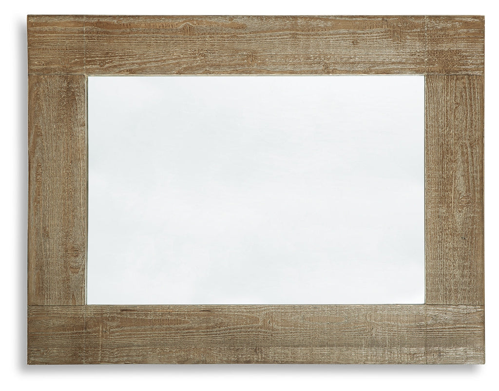 Waltleigh Distressed Brown Accent Mirror
