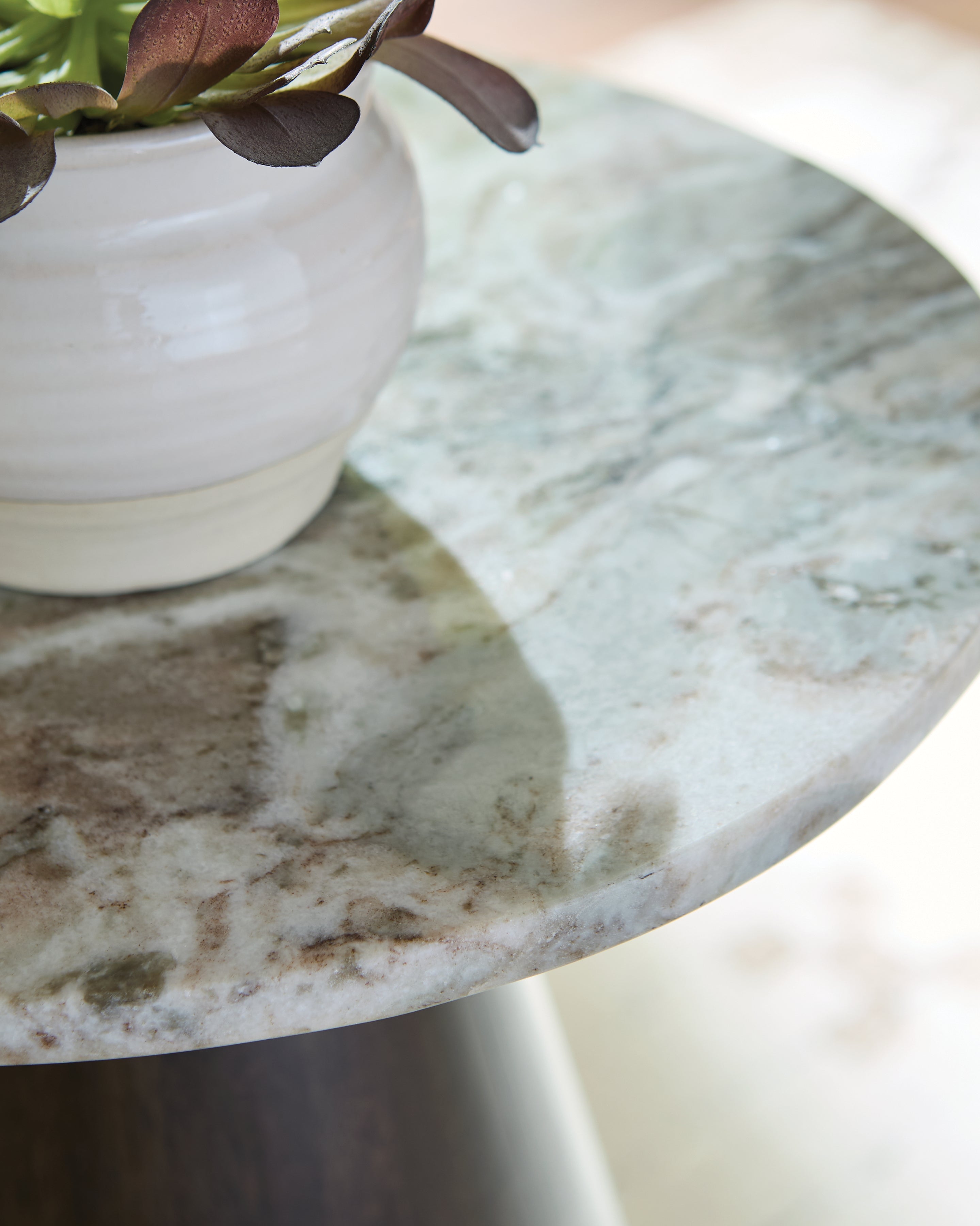 Waltnor Gray/White/Brown Accent Table