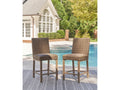 Walton Bridge Driftwood Outdoor Bar Stool (Set of 2)